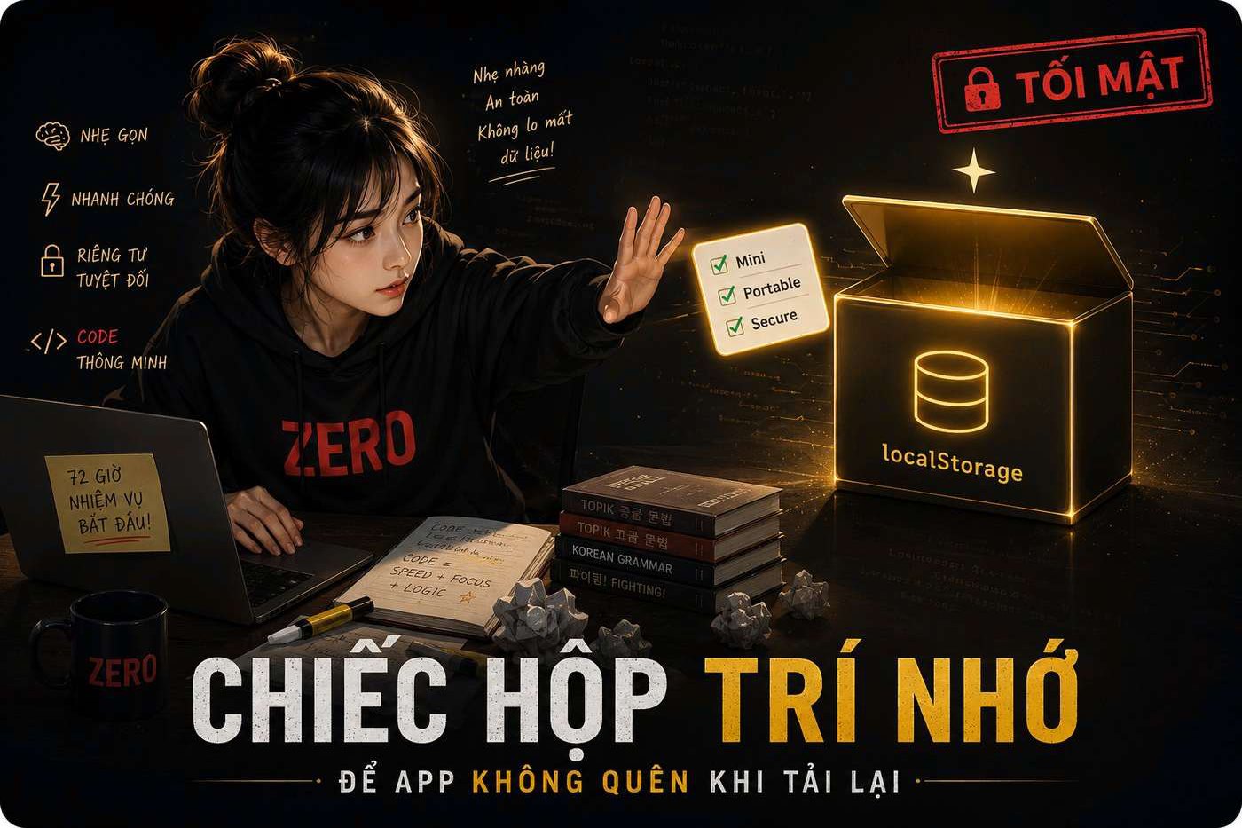 Chiếc hộp trí nhớ — localStorage giúp app không quên khi tải lại trang